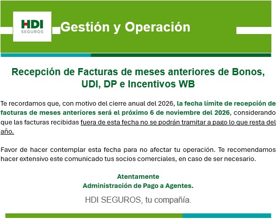Recepcion de Fafturas de meses anteriores de Bonos UID DP e Incentivos WB